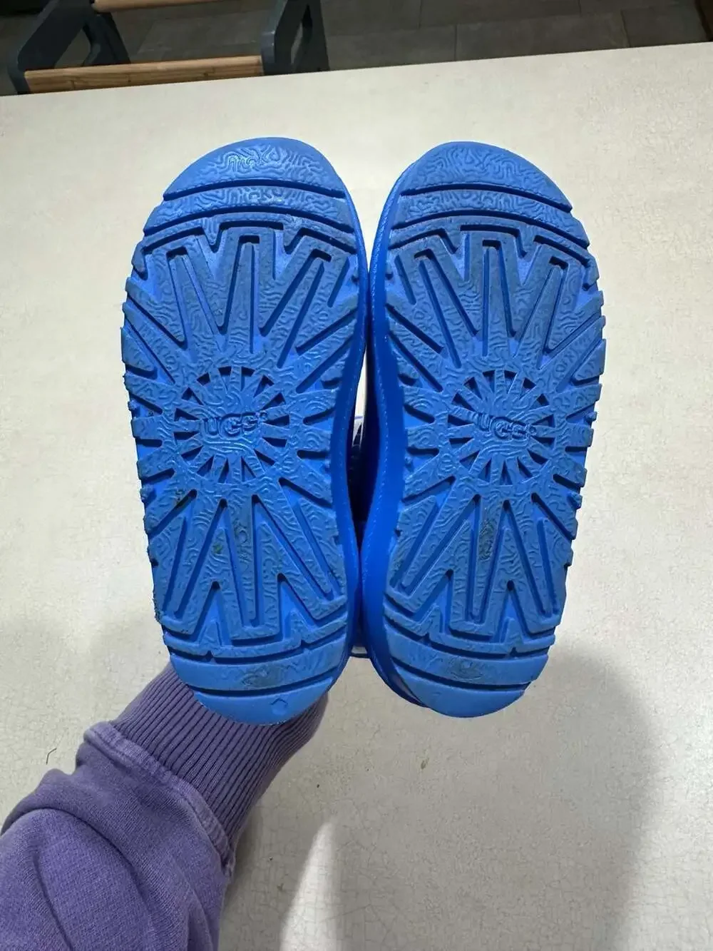 UGG Kids T Rahjee Rain Boots – Size 8 Blue – Toddler/Little Kid